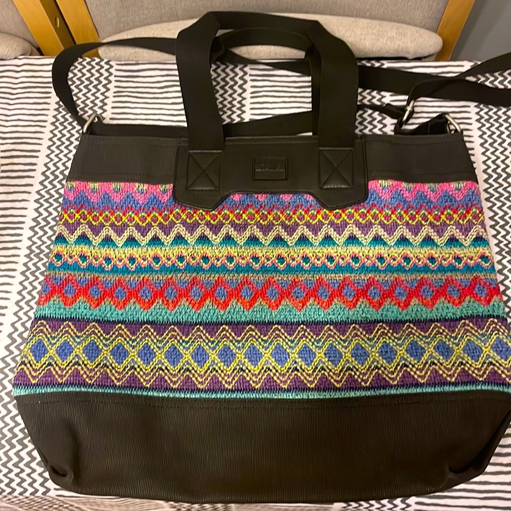 New Tom’s bag, woven stitching, beautiful bright colors
